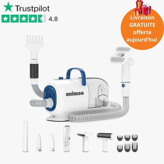 Kit de toilettage pour chien 7 en 1